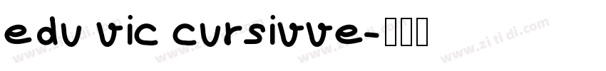 edu vic cursivve字体转换